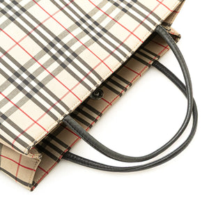 Burberry Tote Bag Brown House Check Canvas