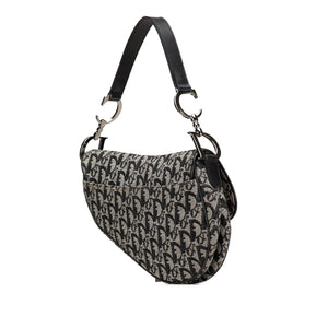 Dior Saddle Bag Medium Blue Diorissimo Canvas