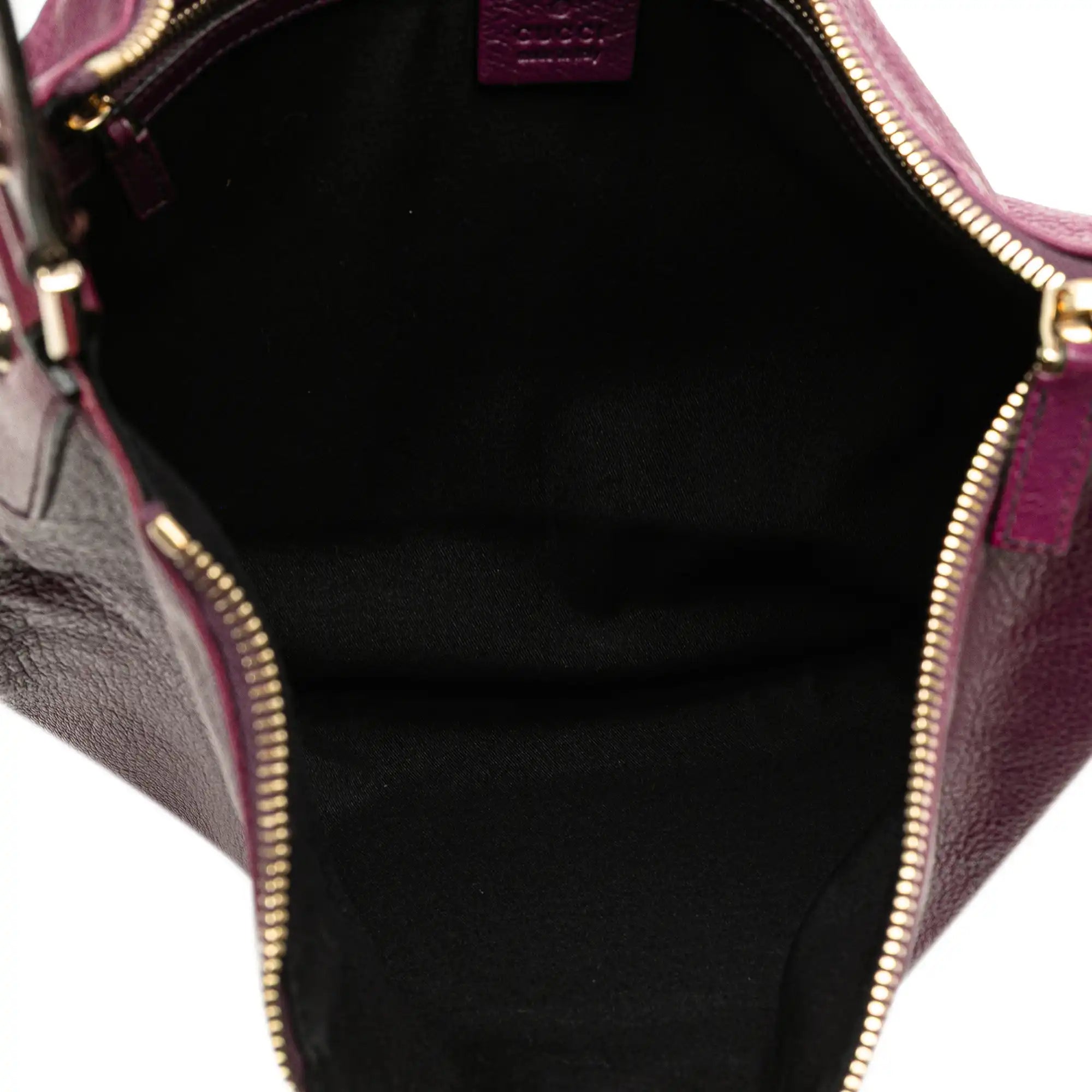 Gucci Blondie Interlocking G Hobo Purple Leather