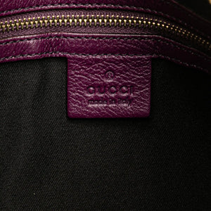 Gucci Blondie Interlocking G Hobo Purple Leather