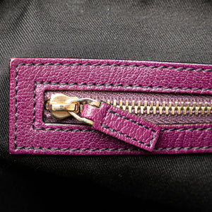 Gucci Blondie Interlocking G Hobo Purple Leather