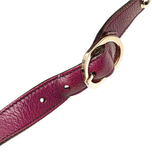 Gucci Blondie Interlocking G Hobo Purple Leather