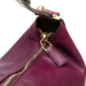 Gucci Blondie Interlocking G Hobo Purple Leather