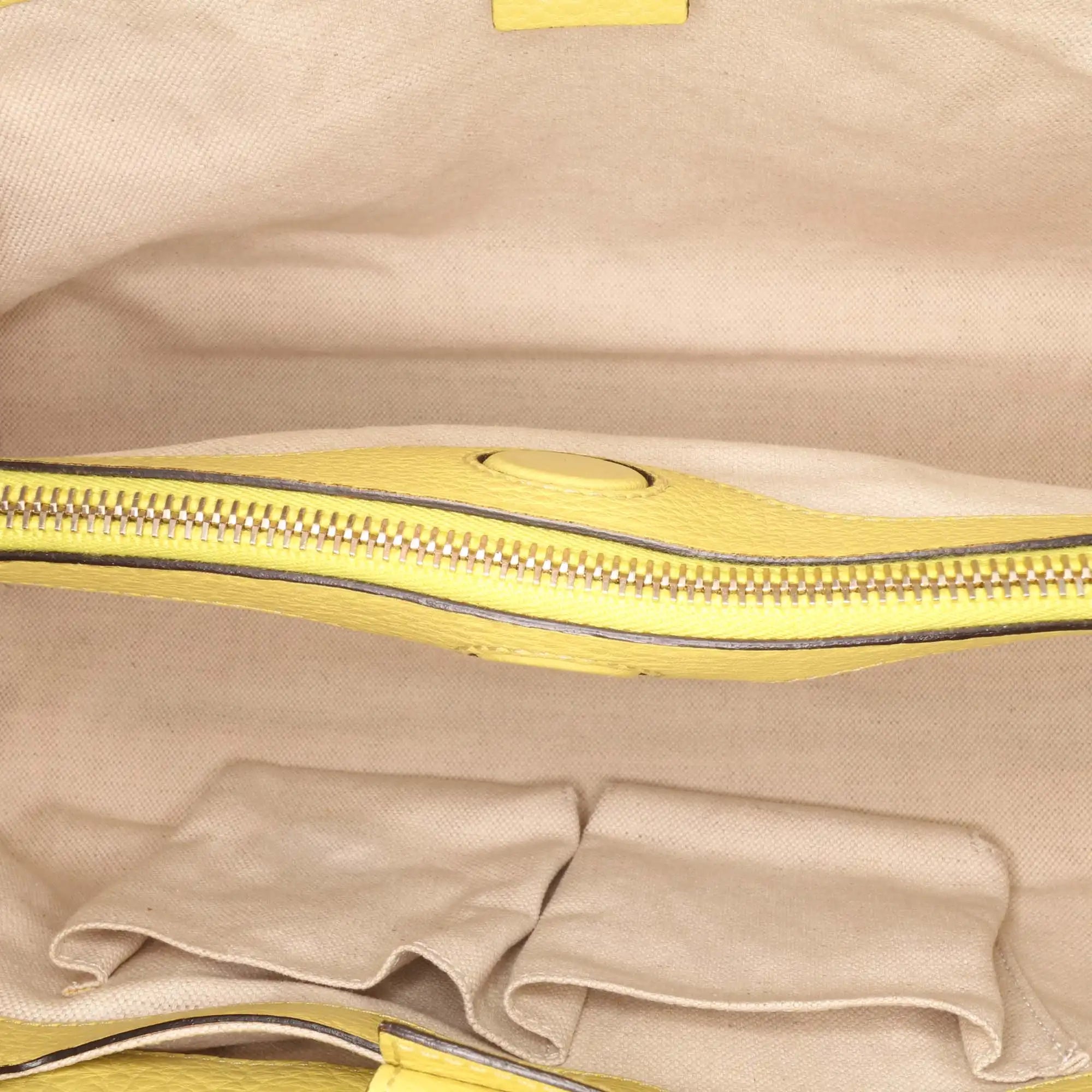 Gucci Bamboo Medium Yellow Leather