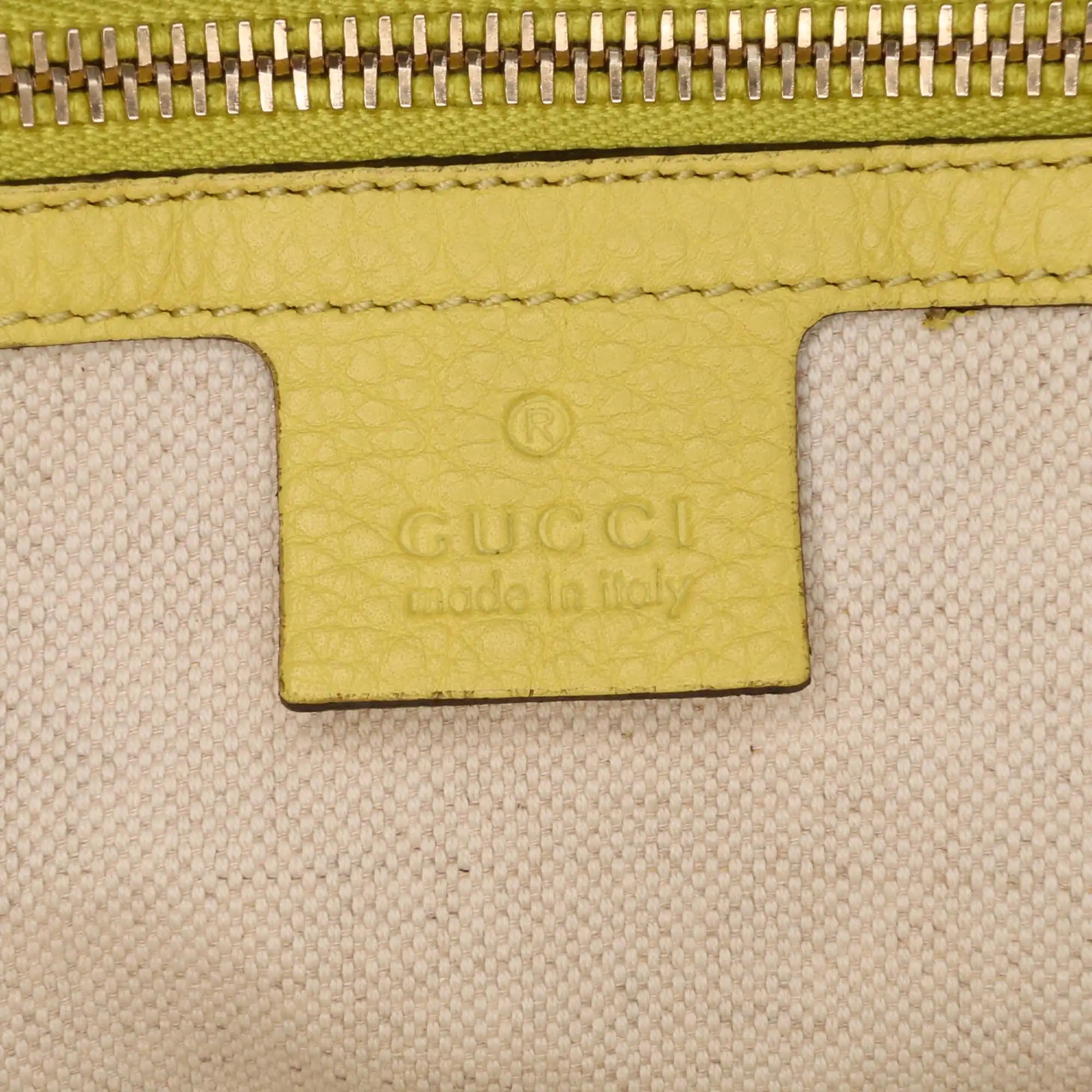 Gucci Bamboo Medium Yellow Leather