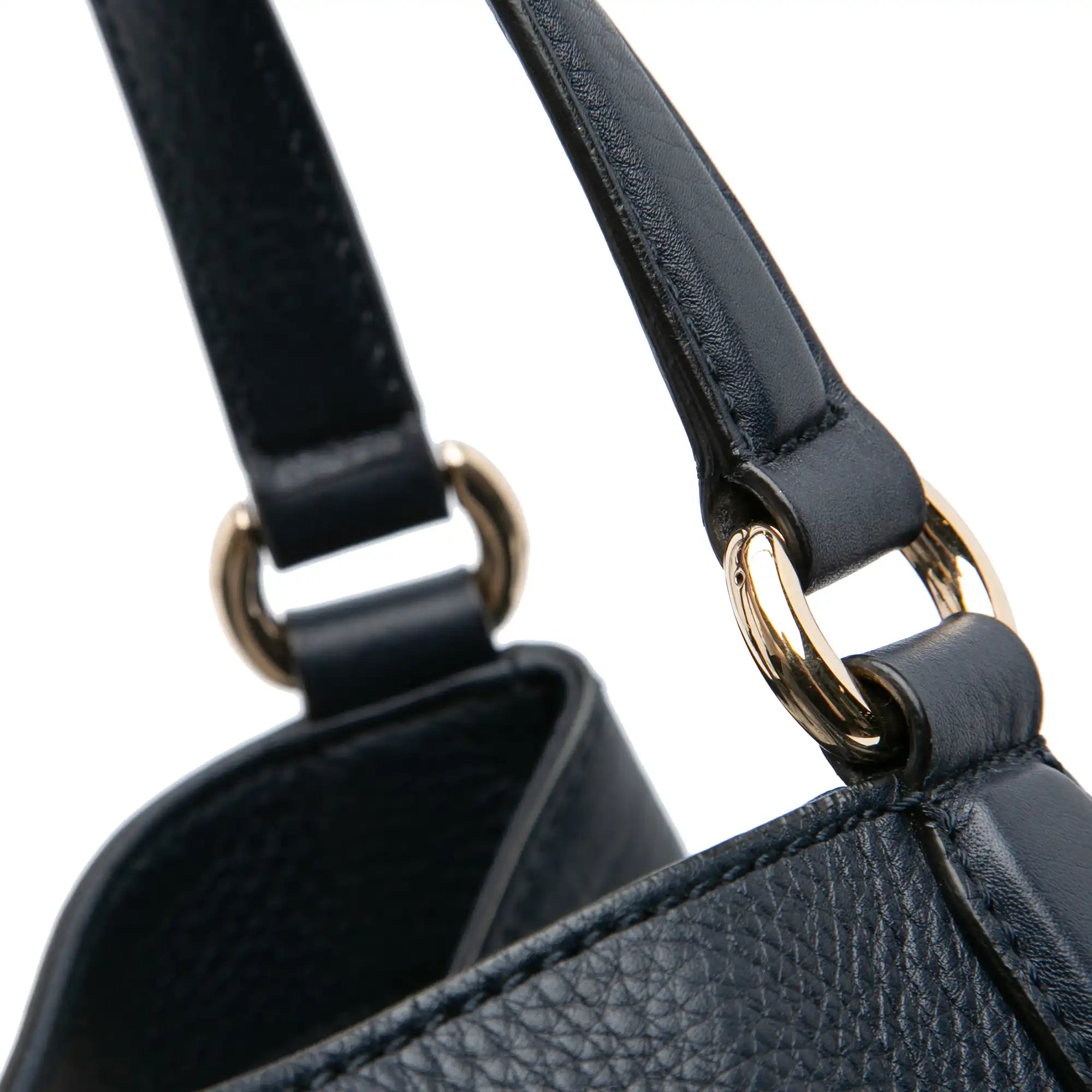 Gucci Soho Cellarius Tote Medium Black Leather