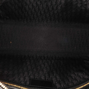 Dior Lady Dior Large Black Cannage Patent Leather Gold