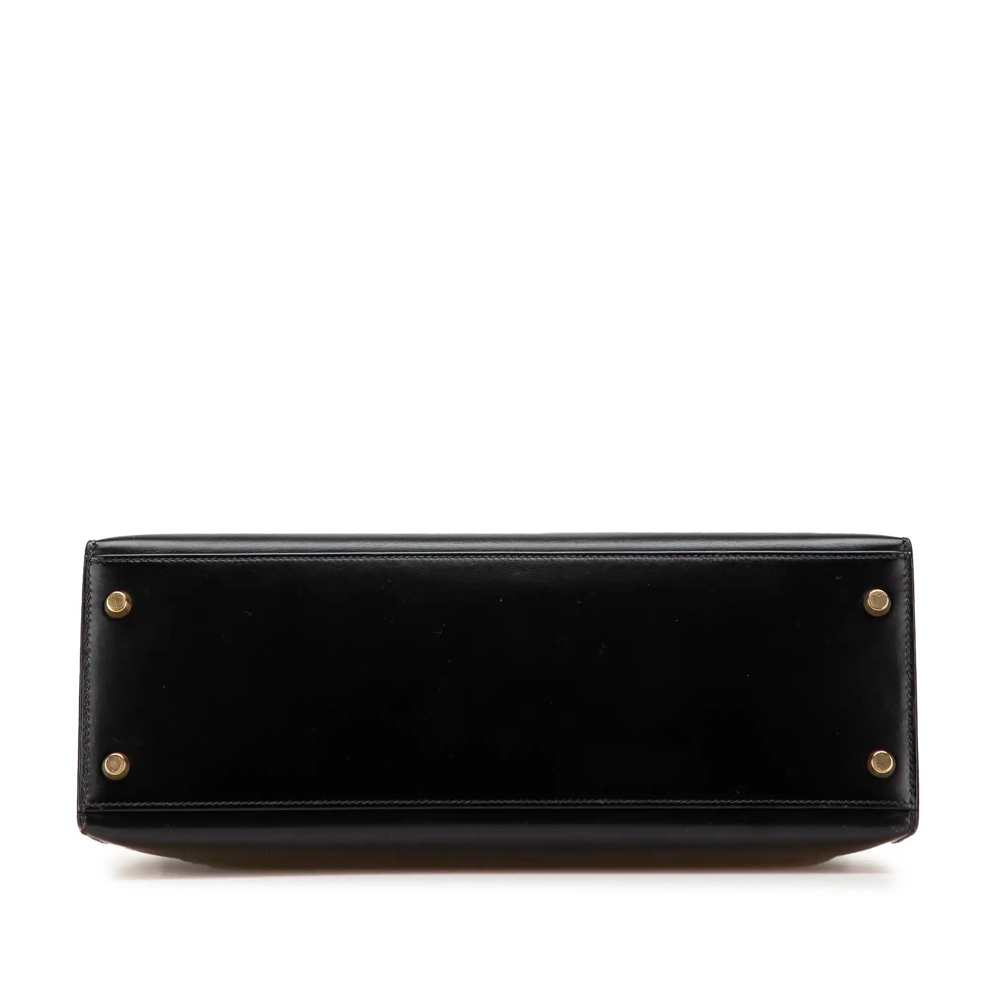 Hermès Kelly Sellier 32 Black Boxcalf Gold
