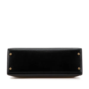 Hermès Kelly Sellier 32 Black Boxcalf Gold