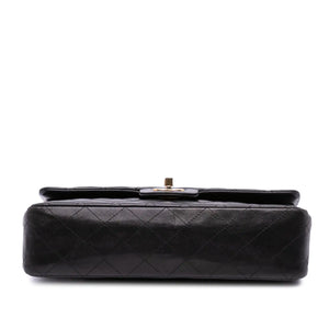 Chanel Classic Double Flap Medium Black Lambskin Gold