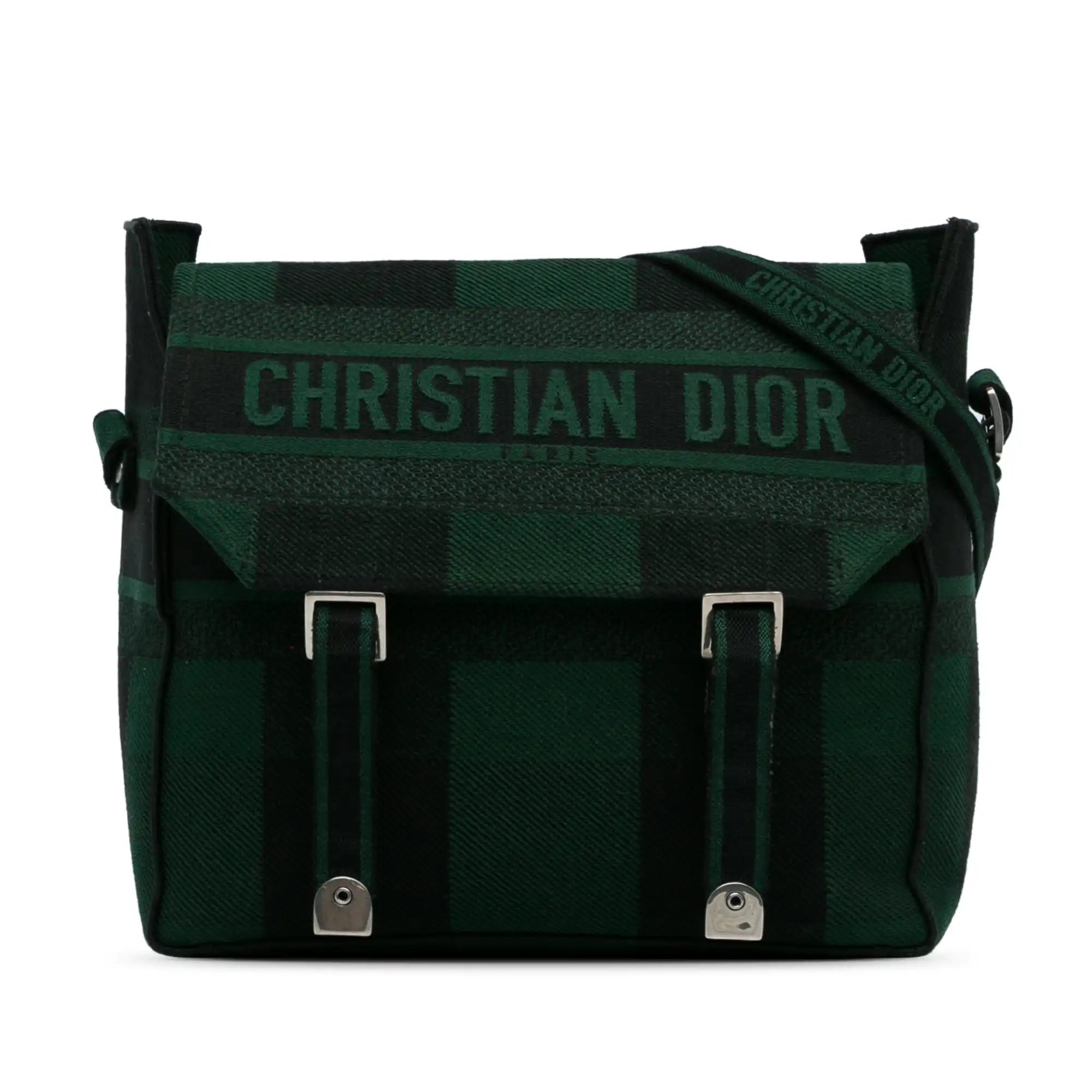 Dior Diorcamp Messenger Bag Green Canvas