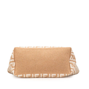 Fendi Shopper Tote Large Beige Zucca Cashmere
