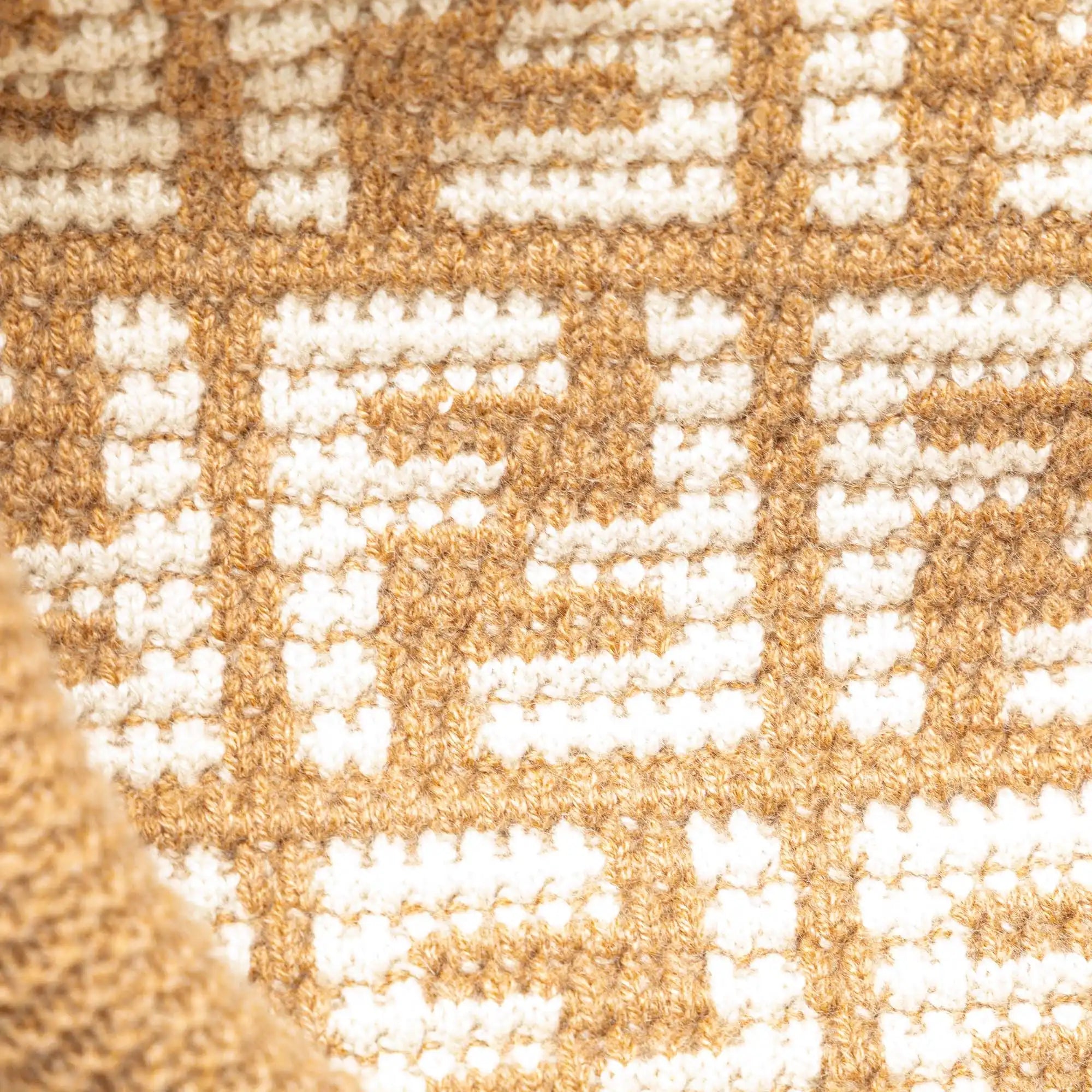 Fendi Shopper Tote Large Beige Zucca Cashmere