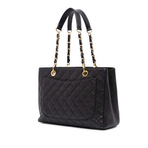 Chanel GST Black Caviar Gold