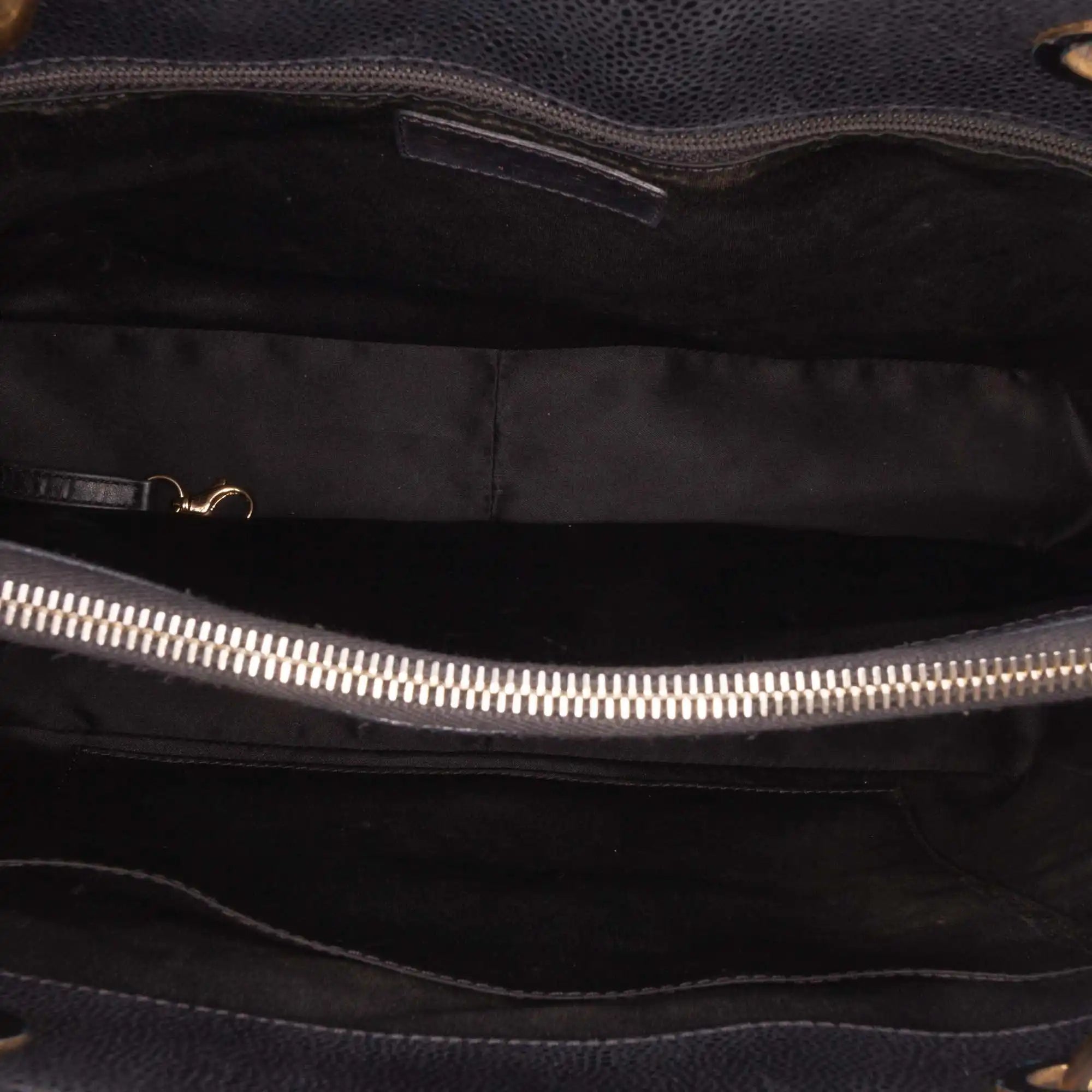 Chanel GST Black Caviar Gold