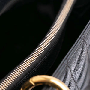 Chanel GST Black Caviar Gold
