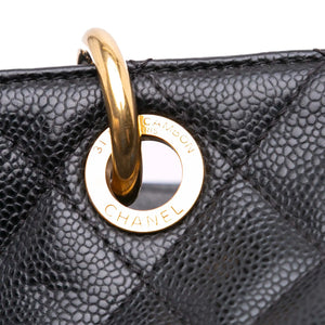Chanel GST Black Caviar Gold