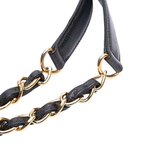 Chanel GST Black Caviar Gold