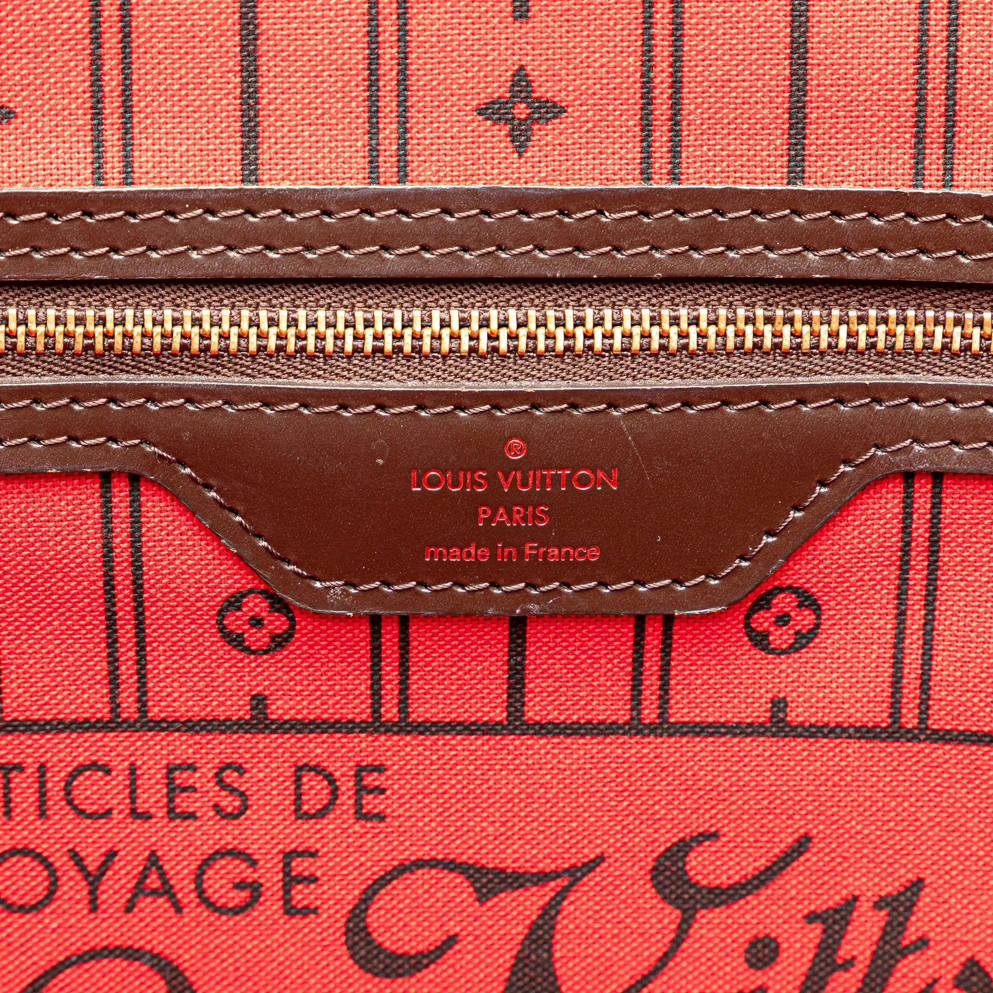 Louis Vuitton Neverfull MM Damier Ebene Canvas