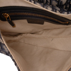 Dior Saddle Bag Blue Oblique Canvas