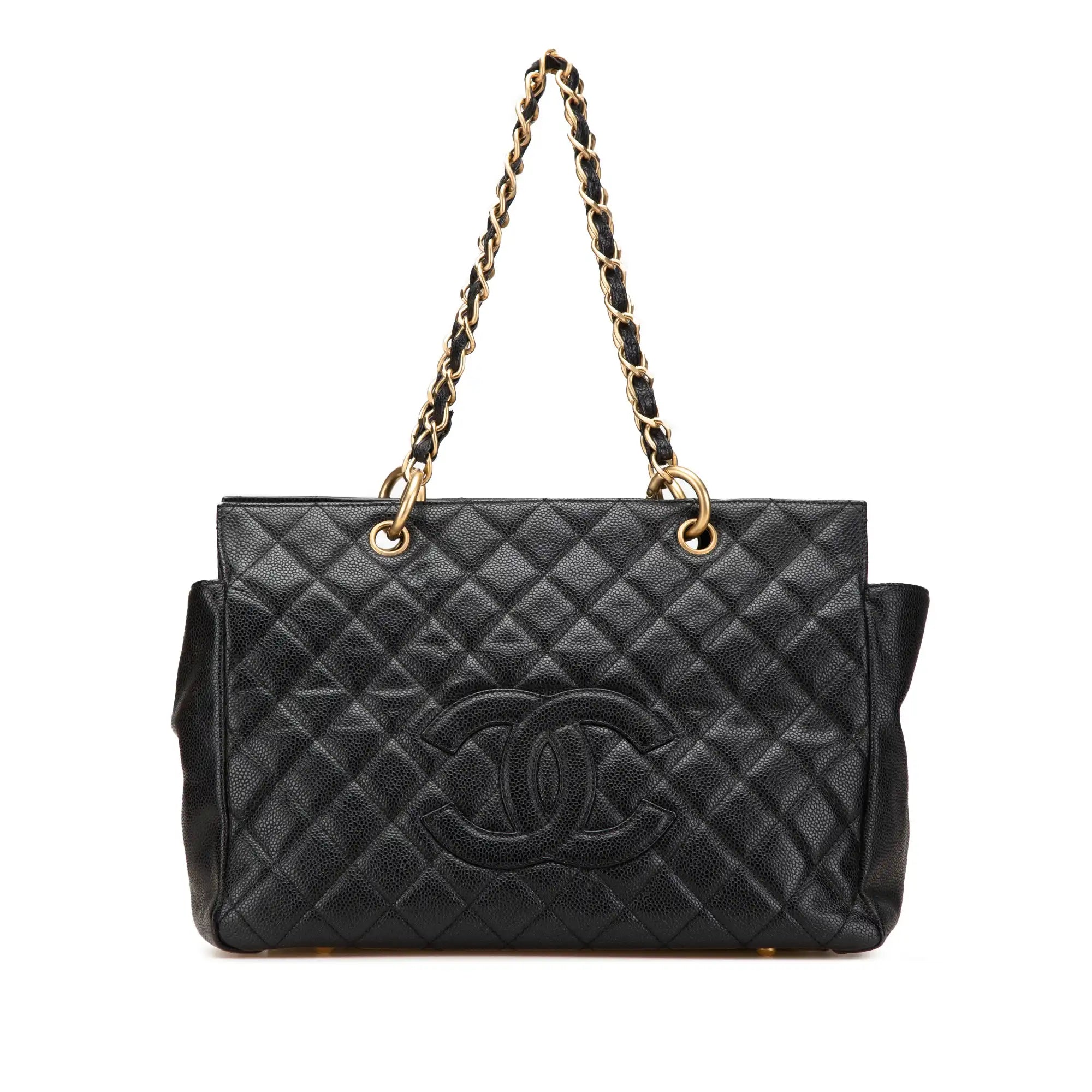 Chanel CC Timeless Tote Bag Black Caviar