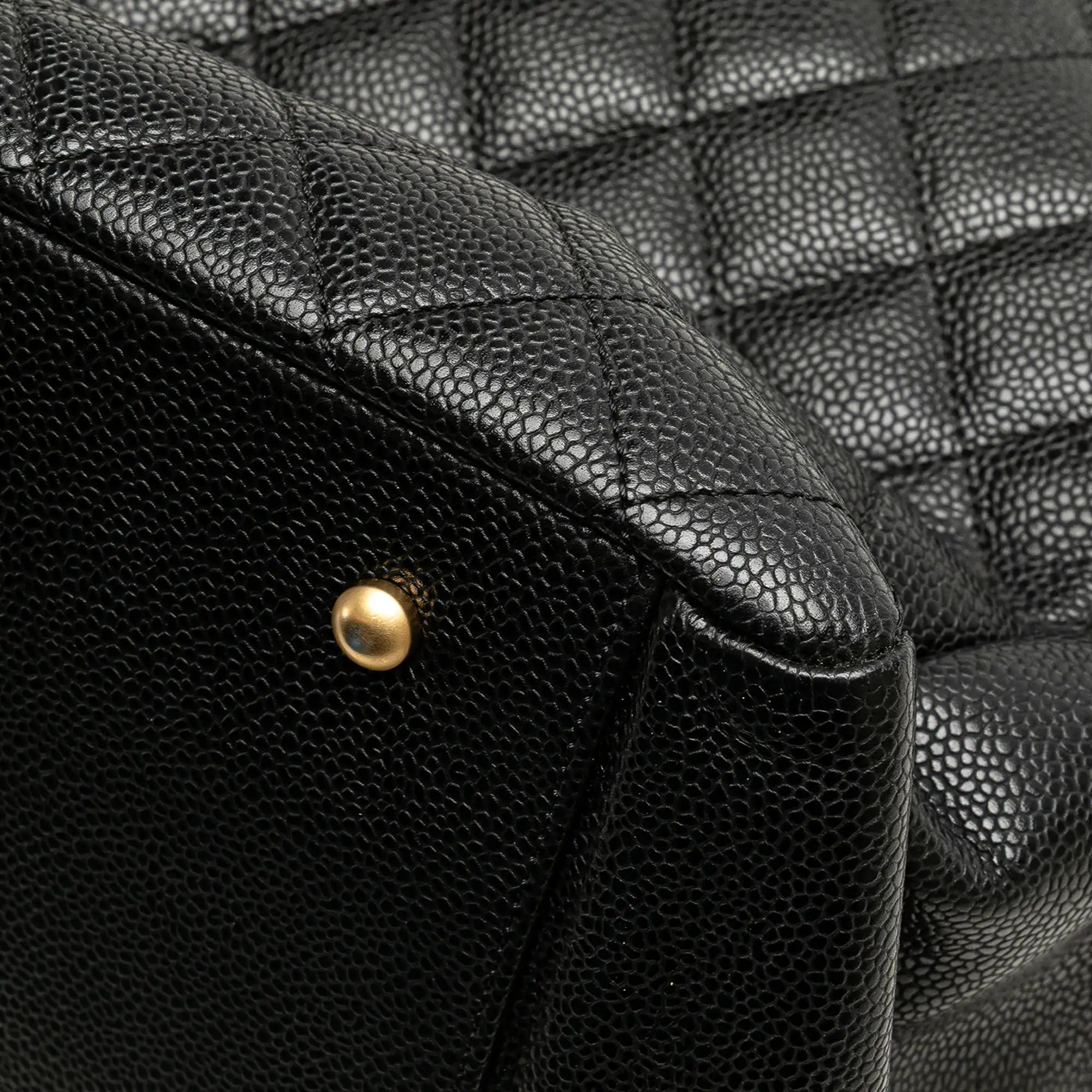 Chanel CC Timeless Tote Bag Black Caviar