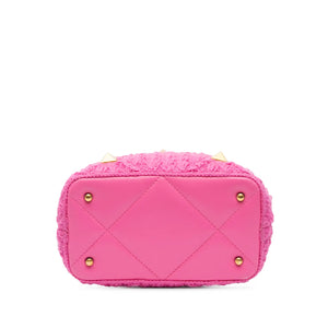 Valentino Roman The Handle Small Pink Studded Wool