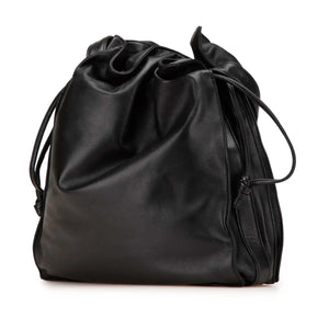 Loewe Flamenco Drawsting Crossbody Bag Black Nappa