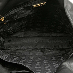 Loewe Flamenco Drawsting Crossbody Bag Black Nappa