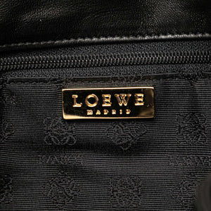 Loewe Flamenco Drawsting Crossbody Bag Black Nappa