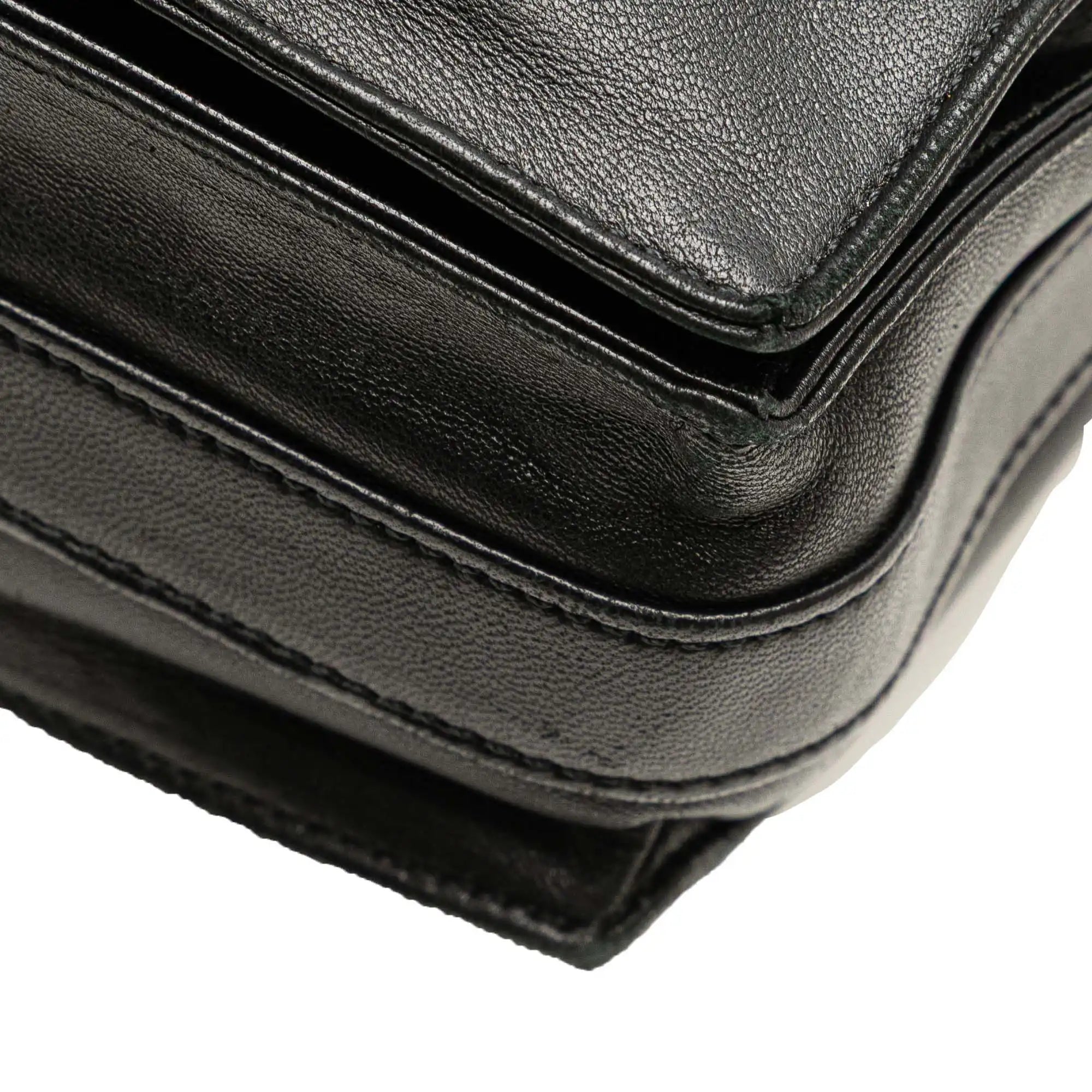 Loewe Flamenco Drawsting Crossbody Bag Black Nappa