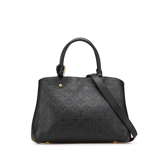Louis Vuitton Montaigne mm Black Monogram Empreinte