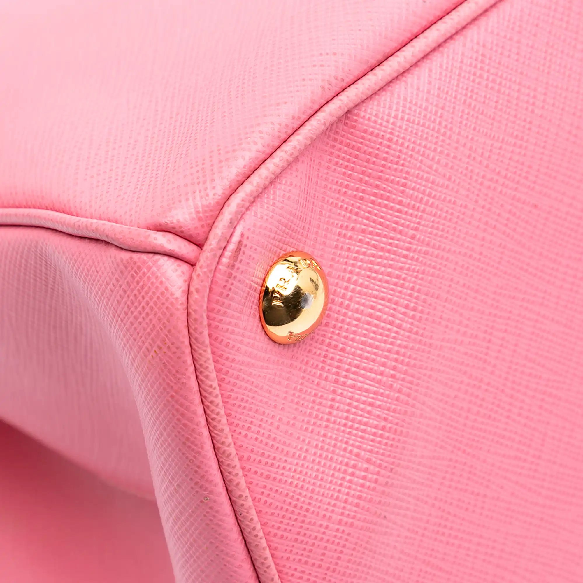 Prada Double Zip Galleria Medium Pink Saffiano