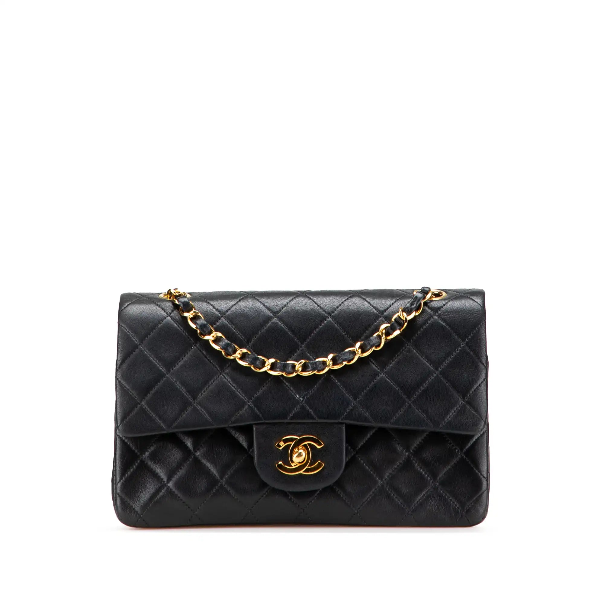 Chanel Classic Double Flap Small Black Lambskin Gold