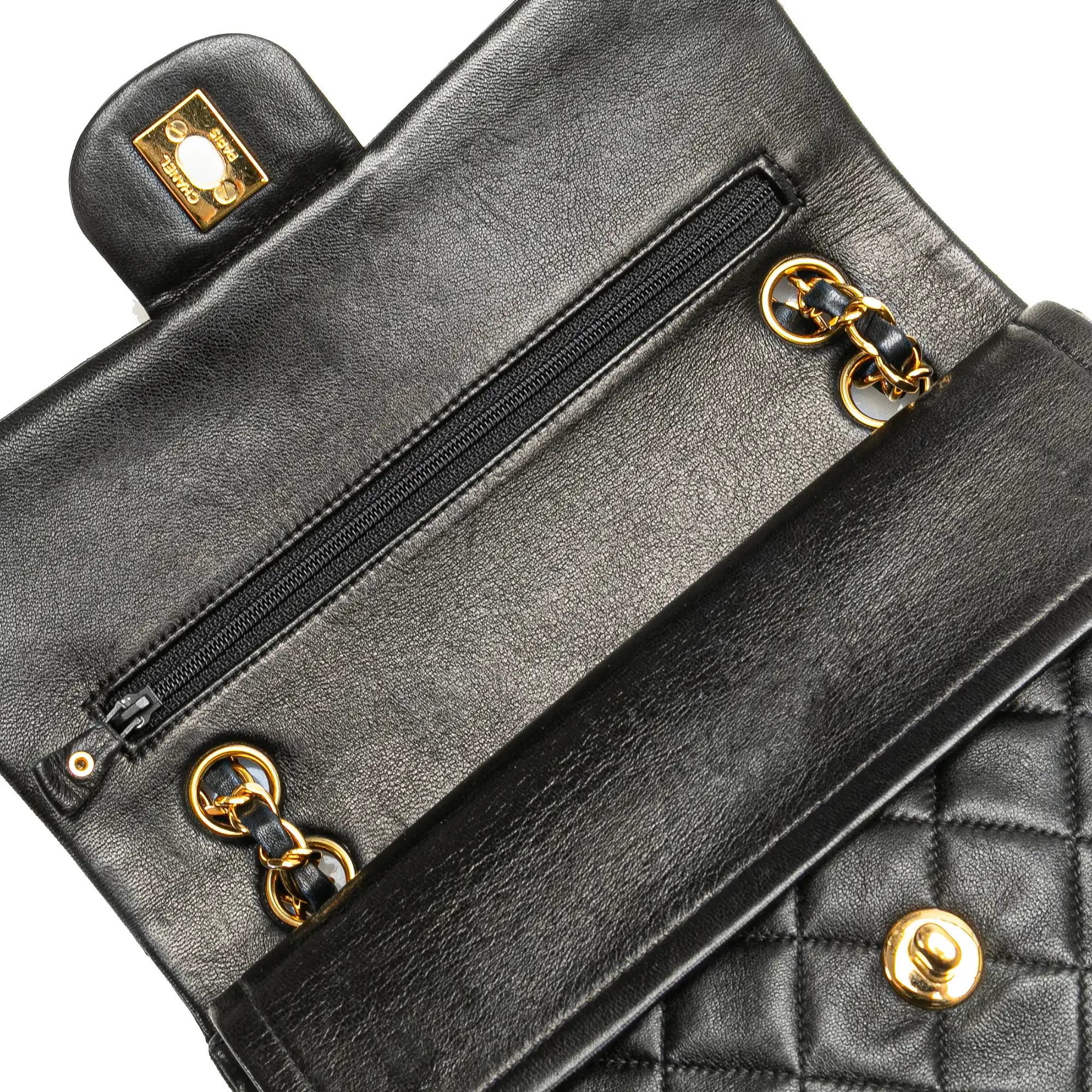 Chanel Classic Double Flap Small Black Lambskin Gold