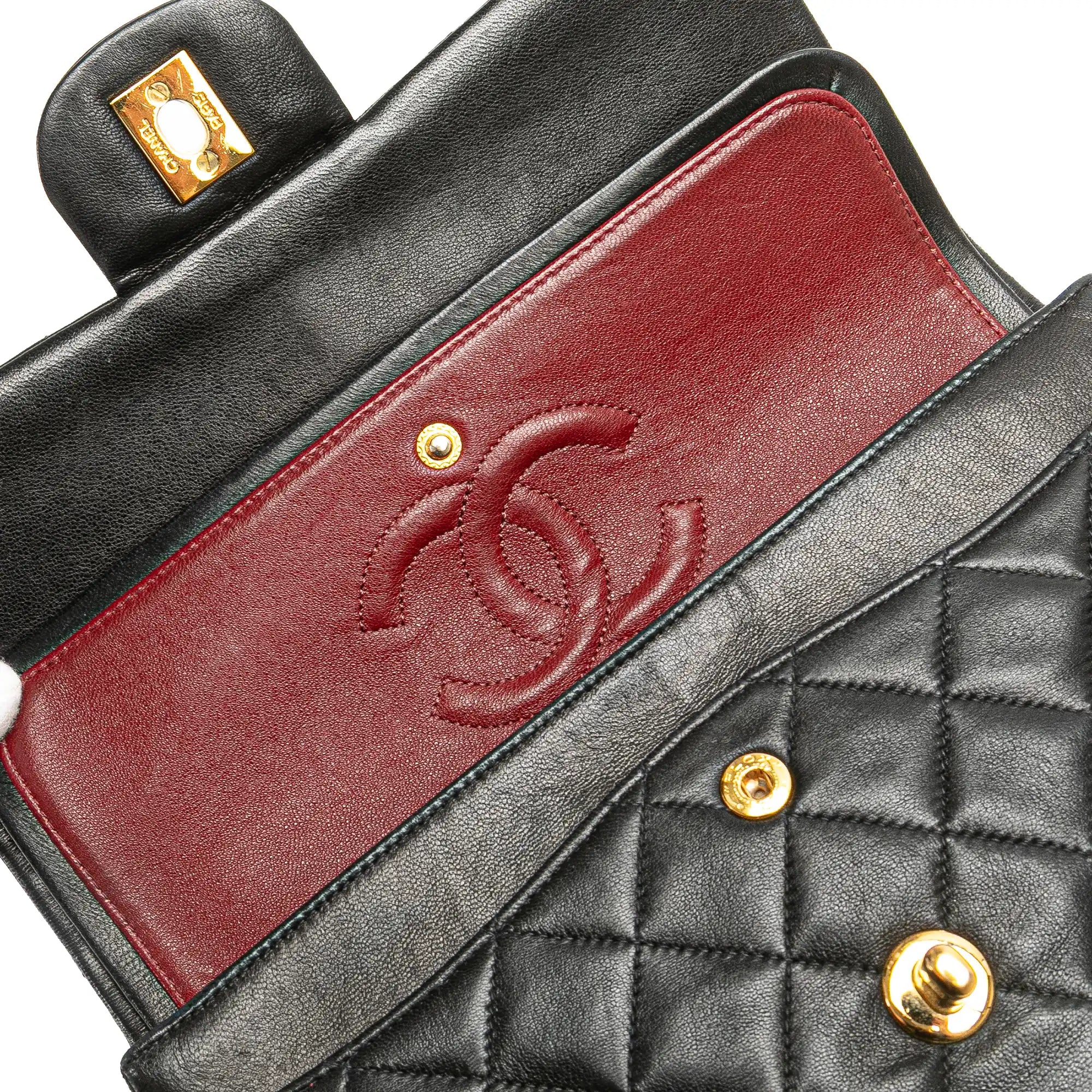 Chanel Classic Double Flap Small Black Lambskin Gold