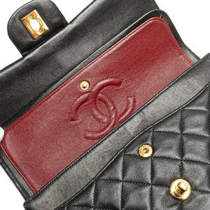 Chanel Classic Double Flap Small Black Lambskin Gold