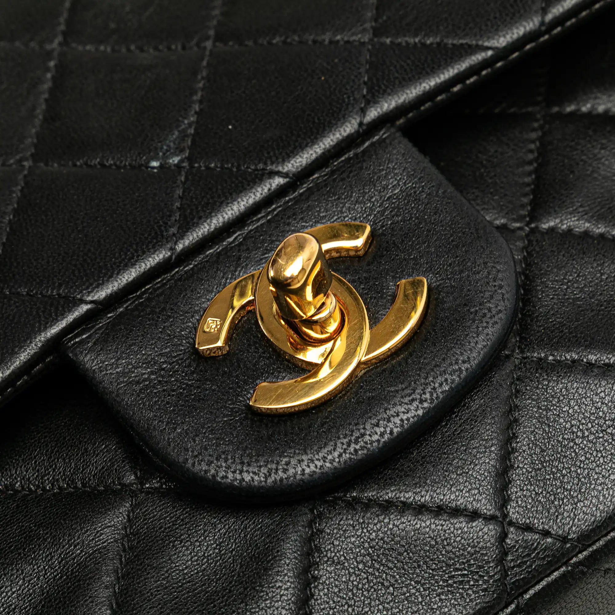 Chanel Classic Double Flap Small Black Lambskin Gold