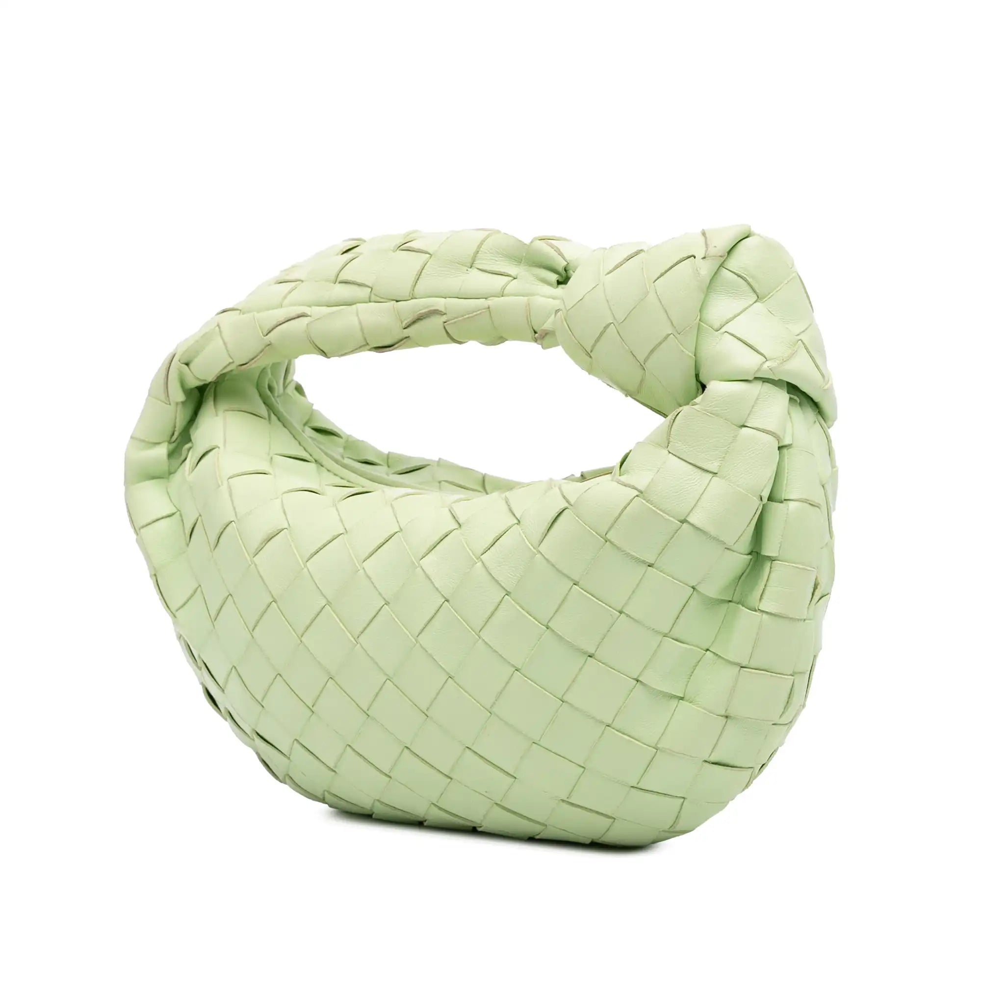 Bottega Veneta Jodie Mini Pastel Green Nappa Intrecciato