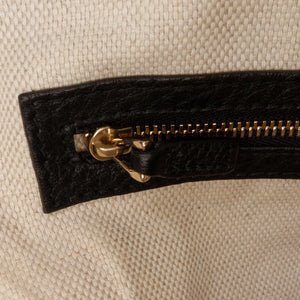 Gucci Soho Cellarius Tote Small Black Pebbled Leather