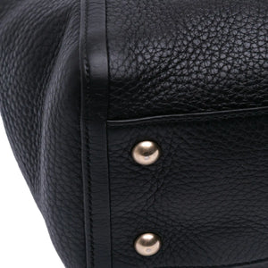 Gucci Soho Cellarius Tote Small Black Pebbled Leather