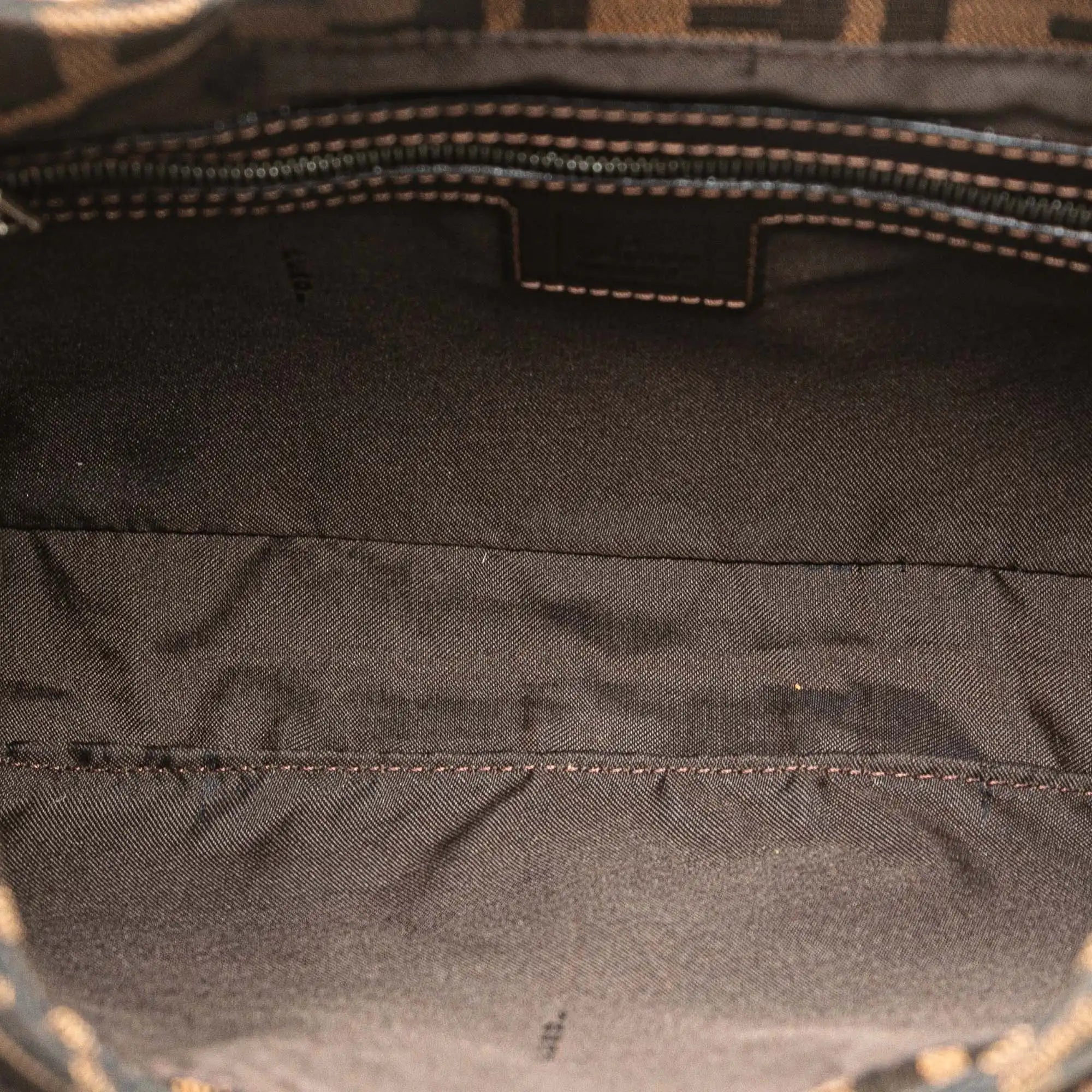 Fendi Shoulder Bag Brown Zucca Canvas