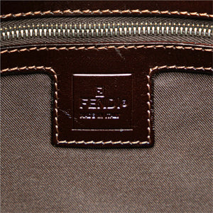 Fendi Shoulder Bag Brown Zucca Canvas