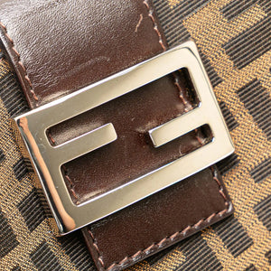 Fendi Shoulder Bag Brown Zucca Canvas