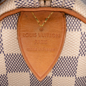 Louis Vuitton Speedy 30 Damier Azur Canvas