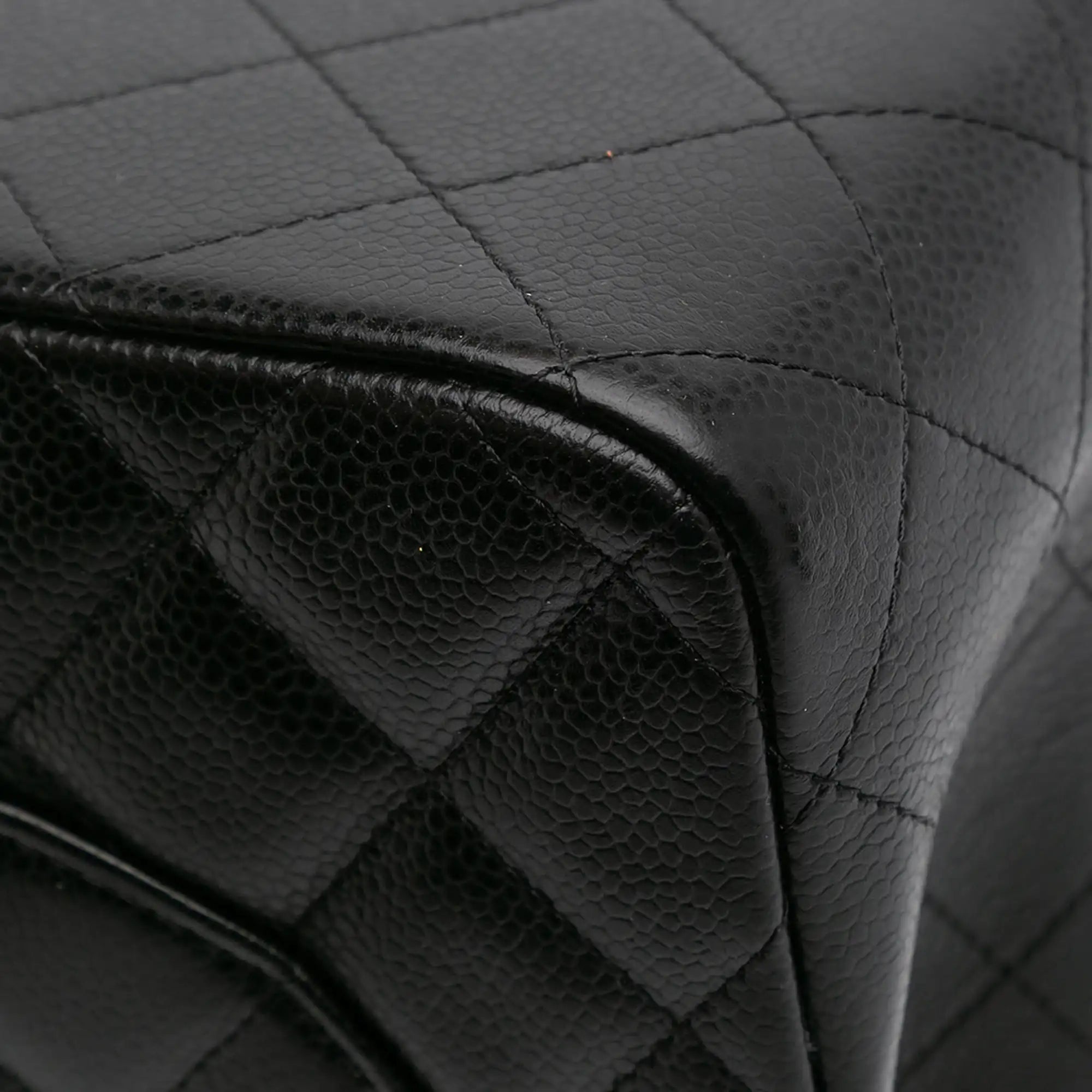 Chanel Classic Double Flap Jumbo Black Caviar Silver