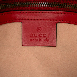 Gucci GG Marmont Medium Red Matelasse Leather