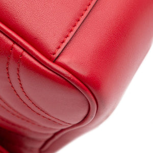 Gucci GG Marmont Medium Red Matelasse Leather
