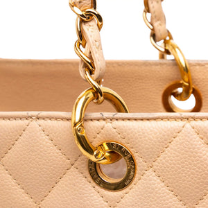 Chanel GST Beige Caviar Gold