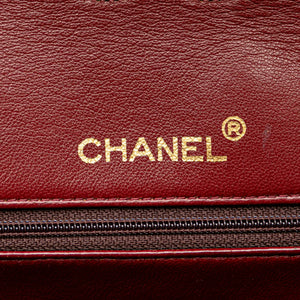 Chanel Classic Double Flap Medium Tall Black Lambskin Gold